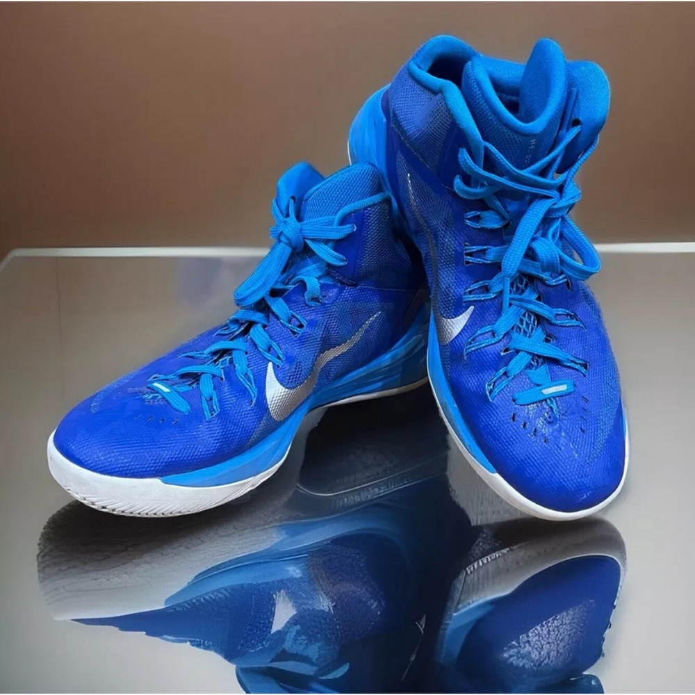 Nike Air Hyperdunk Blue Basketball Shoes Sz 8